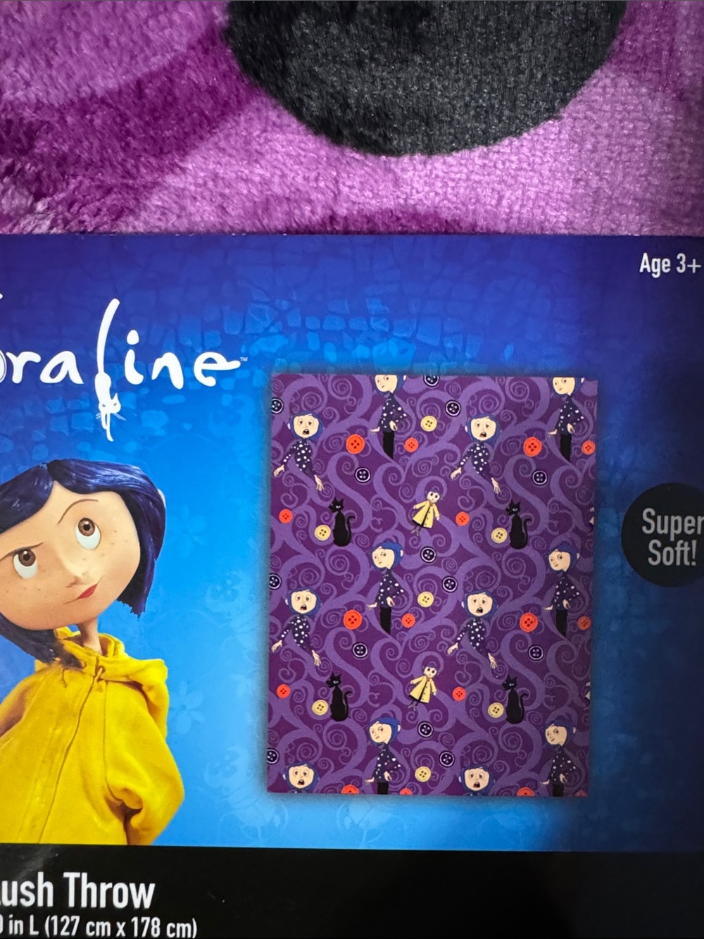 Coraline Halloween blanket Official Collection